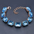 Браслет "Blāzma (Aquamarine Blue)" с кристаллами Swarovski™